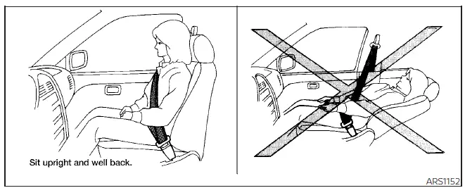 Nissan Altima L34. Safety-Seats, seat belts and supplemental restraint system