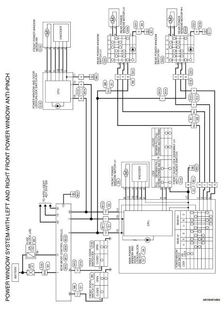 Nissan Altima 2007-2012 Service Manual: Power window main switch - ECU