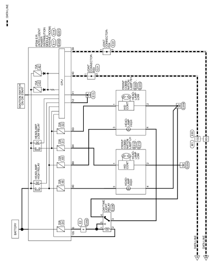 Nissan Altima 2007-2012 Service Manual: Headlamp (xenon type) - Daytime