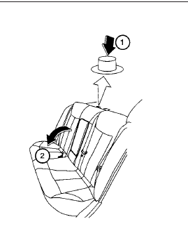 Folding rear seat