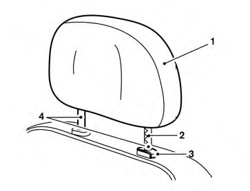 Adjustable head restraint/headrest