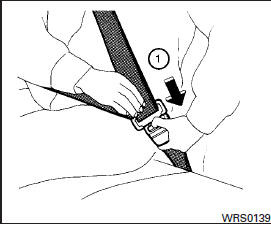 Unfastening the seat belts