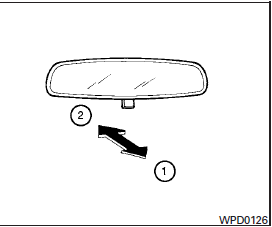 The night position 1 reduces glare from the