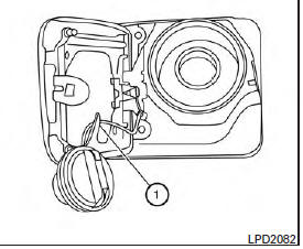 To remove the fuel-filler cap: