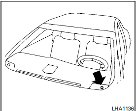 The sunload sensor, located on the top driver’s