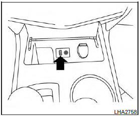 Connecting a device to the USB input