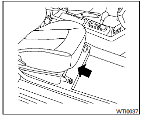 The vehicle identification number is located as