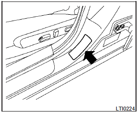 The cold tire pressure is shown on the Tire and