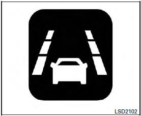 Lane departure warning light