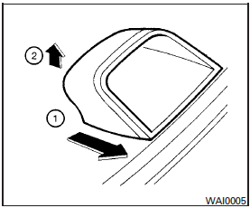 When cleaning the rear window, it may be easier