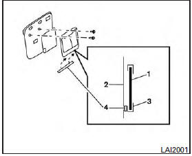 License plate bracket padding