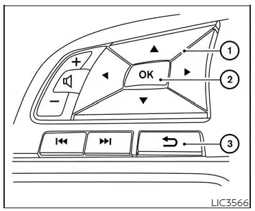 Nissan Altima L34. Vehicle information display - 5 inch (13 cm) Type A (if so equipped)