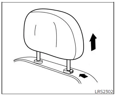 Nissan Altima L34. Head restraints/headrests