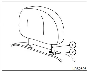 Nissan Altima L34. Head restraints/headrests