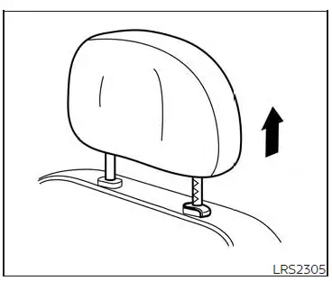 Nissan Altima L34. Head restraints/headrests