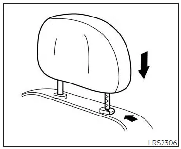 Nissan Altima L34. Head restraints/headrests