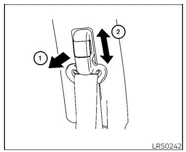 Nissan Altima L34. Seat belts