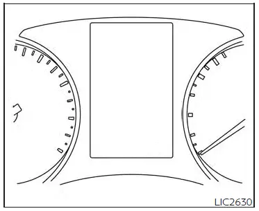 Nissan Altima L34. Vehicle information display - 5 inch (13 cm) Type A (if so equipped)