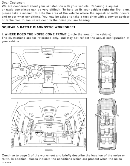 Nissan Altima L32 2007 2012 Service Manual Symptom Diagnosis Seat