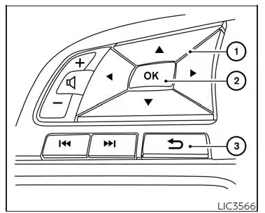 Nissan Altima L34. Vehicle information display - 7 inch (18 cm) Type B (if so equipped)